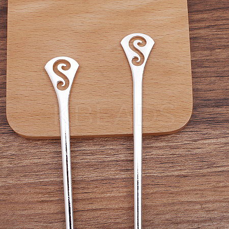 Alloy Hair Sticks OHAR-PW0006-22B-1
