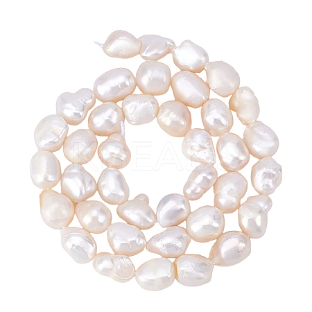 2Strands Natural Cultured Freshwater Pearl Beads Strands PEAR-HY0001-19-1