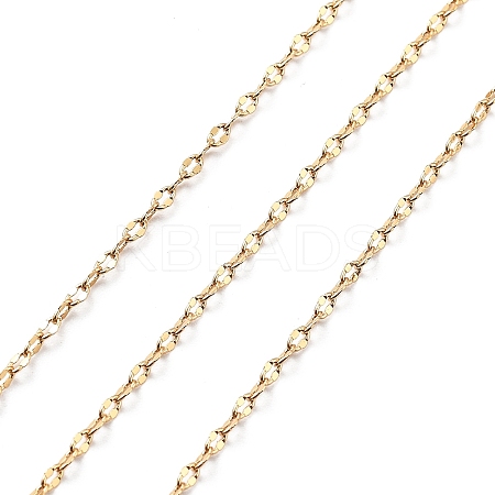 10M Brass Coffee Bean Chains CHC-L052-01A-G-1