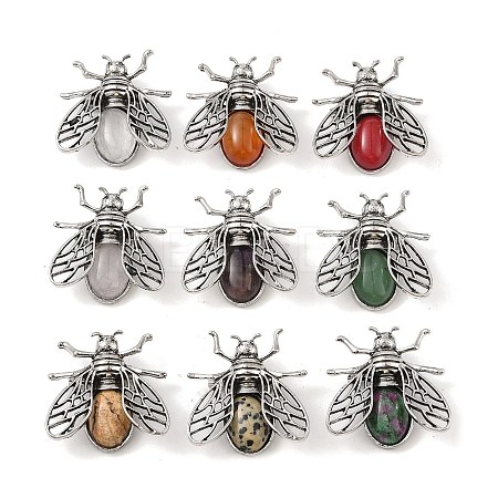 Natural Mixed Stone Pendants G-A226-04AS-1