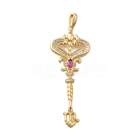 Brass Micro Pave Cubic Zirconia Big Pendants X1-KK-B147-04G-01-1