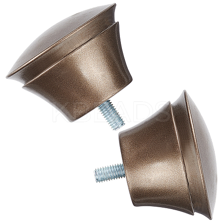 Plastic Round Curtain Rod Finials FIND-GF0002-89-1