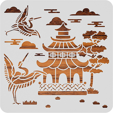 Large Plastic Reusable Drawing Painting Stencils Templates DIY-WH0172-826-1