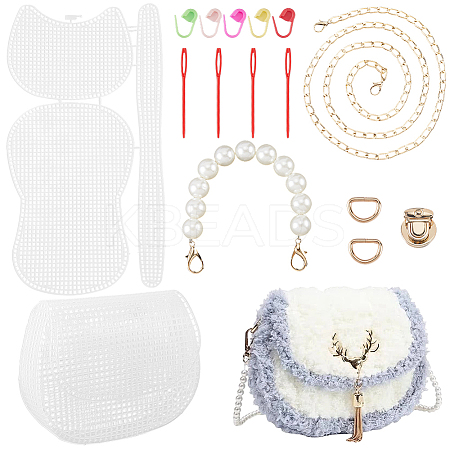 DIY Plastic Knitting Crochet Bag Making Kits DIY-CP0012-64-1