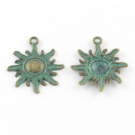 Zinc Alloy Solar Eclipse Pendants LS-PALLOY-R065-037-FF-1