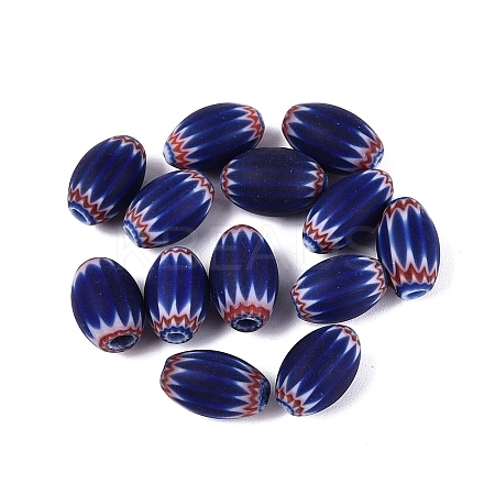 Handmade Millefiori Glass Barrel Beads LS-LA-N002-04C-1