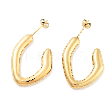 304 Stainless Steel Stud Earrings for Women EJEW-K283-10G-1