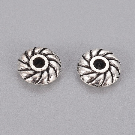 200Pcs Tibetan Style Alloy Spacer Beads TIBEB-ZF0001-01AS-1