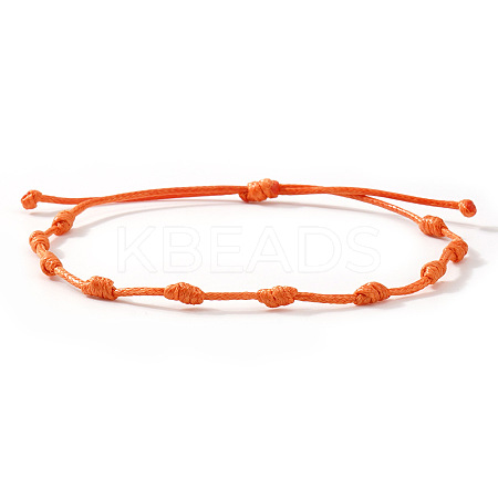 Adjustable Polyester Cord Braided Bracelets for Friendship Couple UP1845-5-1