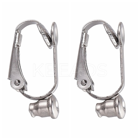 Tarnish Resistant 304 Stainless Steel Clip-on Earring Converters Findings X-STAS-O110-20P-1