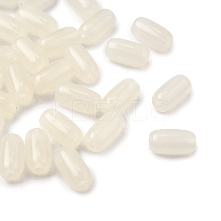 Opaque Acrylic Beads OACR-WH0055-01A-1