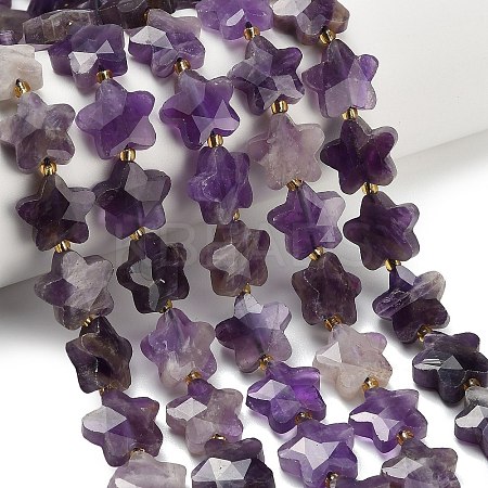 Natural Amethyst Beads Strands G-L657-A08-01-1