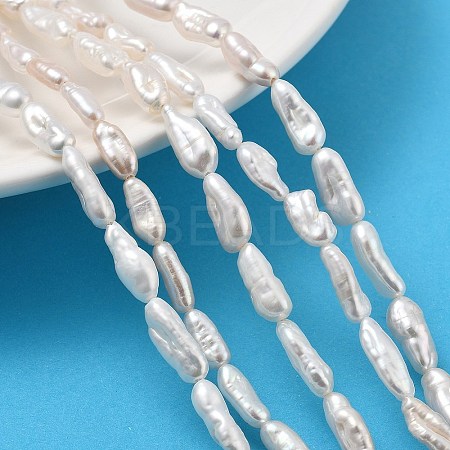 Natural Baroque Keshi Pearl Beads Strands PEAR-P064-06B-02A-1