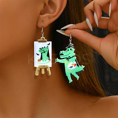 Acrylic Dangle Earrings FS-WG2F752-02-1