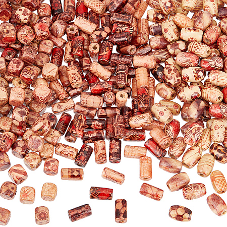 3 Sets 3 Styles Wood Beads WOOD-SC0002-06A-1