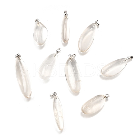 Natural Quartz Crystal Pendants G-S390-01B-P-1