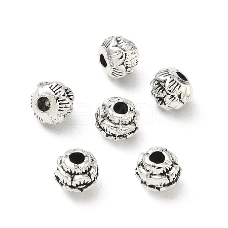 Tibetan Style Alloy Flower Spacer Beads X-TIBEB-O004-74-1
