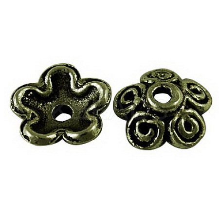 Tibetan Style Alloy Bead Caps LS-TIBEB-LF0202YKG-AB-LF-1