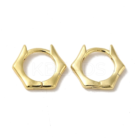 Brass Huggie Hoop Earrings for Women EJEW-C097-08G-02-1