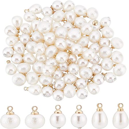 120Pcs 2 Style  Resin Imitation Pearl Charms FIND-FH0004-29-1