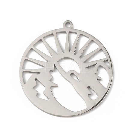 Non-Tarnish 201 Stainless Steel Pendants LS-STAS-K250-01P-1