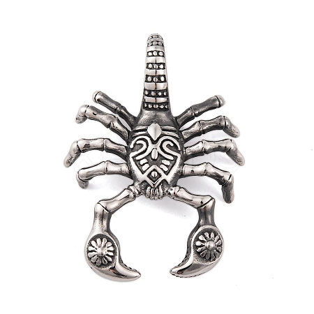 304 Stainless Steel Big Pendants STAS-K283-11AS-1