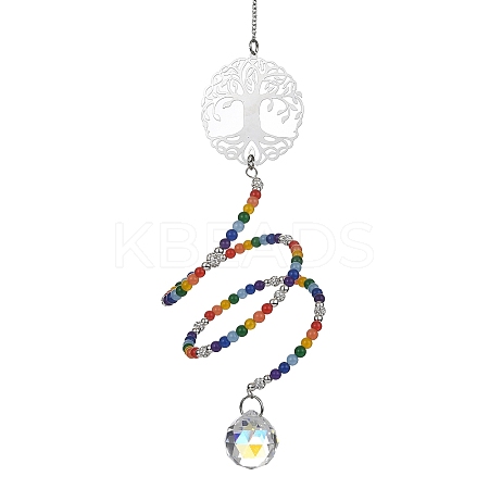 Natural & Dyed Malaysia Jade Bead Pendant Decotations HJEW-JM01214-1