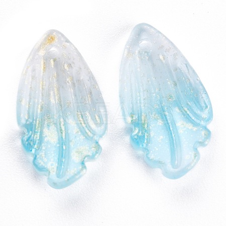 Transparent Glass Pendants GLAA-H102-B06-1