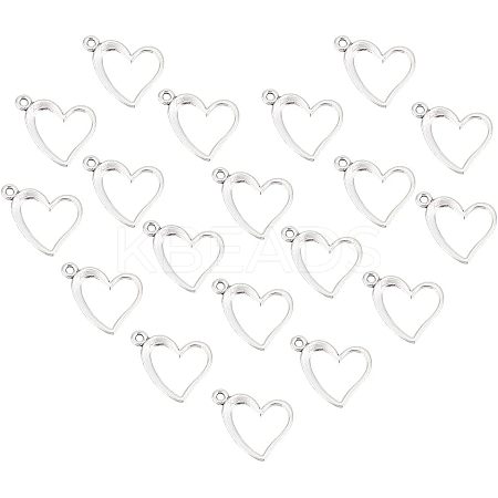 100PCS Unique Valentines Day Gift Ideas for Girlfriend Tibetan Style Alloy Pendants TIBEP-UN0001-07-1
