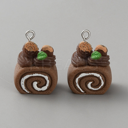 Opaque Resin Pendants RESI-CJC0028-05P-02-1
