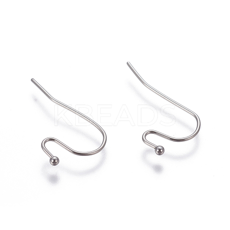 Tarnish Resistant 304 Stainless Steel Earring Hooks STAS-G190-08P-1