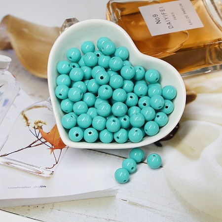 Opaque Acrylic Beads OACR-SZC0001-02C-02-1