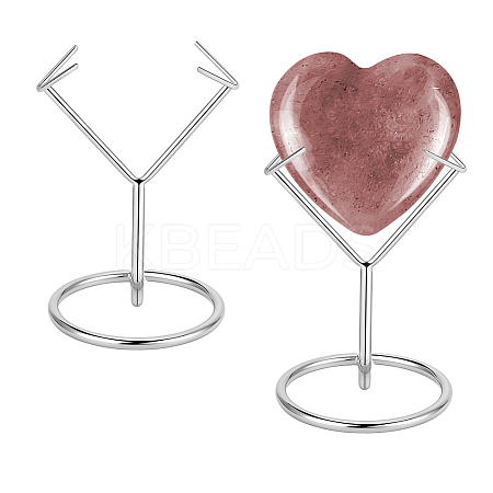 Alloy Mineral Stone Display Holder ODIS-WH0030-239P-1