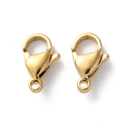 304 Stainless Steel Lobster Claw Clasps STAS-V007-01C-G-1