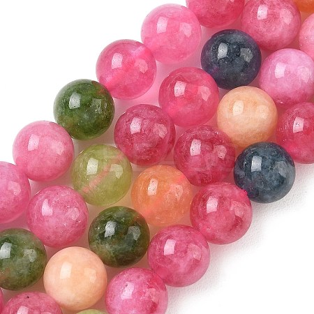 Dyed Natural Malaysia Jade Beads Strands G-G021-02C-26-1