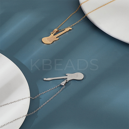 2Pcs 2 Colors Ion Plating(IP) 304 Stainless Steel Pendants STAS-LP0003-75-1