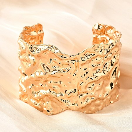 304 Stainless Steel Open Bangles BJEW-D308-02G-A-1