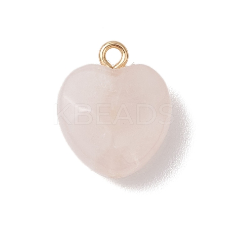 Natural Rose Quartz Pendants PALLOY-JF04862-1
