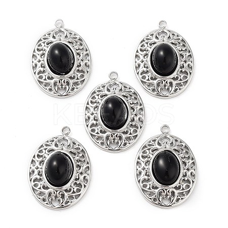 304 Stainless Steel Pendants STAS-L012-359C-P-1