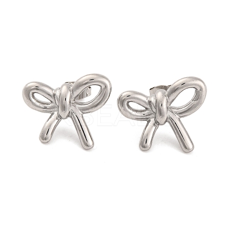 Non-Tarnish 304 Stainless Steel Stud Earrings for Women LS-EJEW-Z057-09P-1