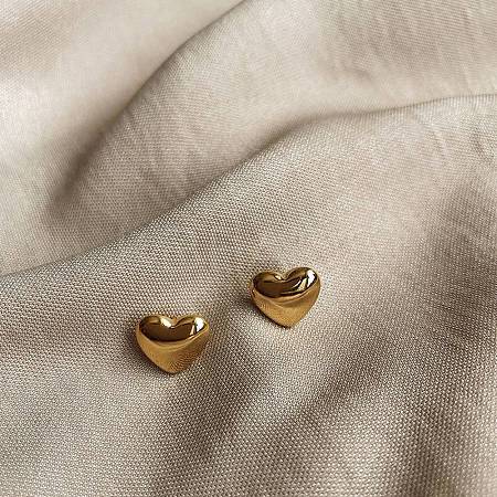 304 Stainless Steel Stud Earrings for Women LS-EJEW-G459-01C-G-1
