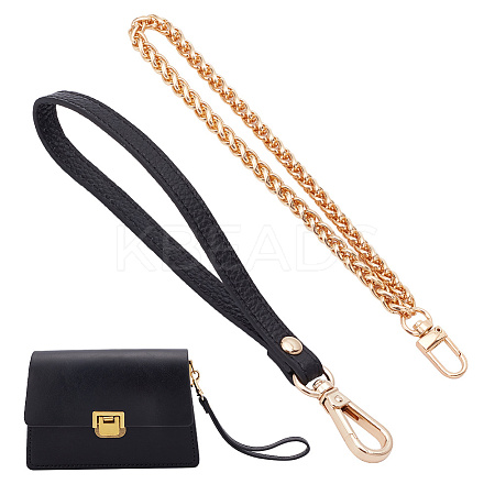 2Pcs 2 Style Wristlet Bag Straps DIY-WR0003-05G-1