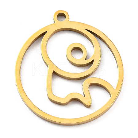 304 Stainless Steel Pendants STAS-Z043-01J-1