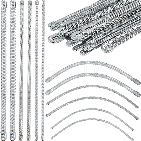 30Pcs 3 Styles Carbon Steel Spiral Corset Boning Stay FIND-GF0005-98-1