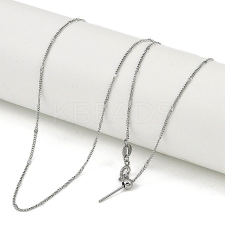 304 Stainless Steel Link Chain Necklaces NJEW-H042-03P-1