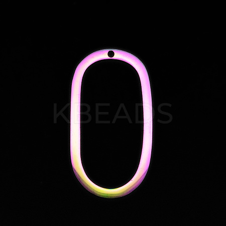 PVD Vacuum Plating 201 Stainless Steel Pendants STAS-T056-LA675-1