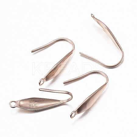 Ion Plating(IP) 316 Surgical Stainless Steel Earring Hooks STAS-H392-03RG-1