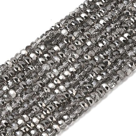 Electroplate Glass Beads Strands GLAA-Q105-03Q-1