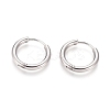 304 Stainless Steel Huggie Hoop Earrings EJEW-F111B-17mm-P-1