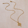 Vintage 304 Stainless Steel Glass Eye of Ra Pendant Necklaces for Women EQ3909-4